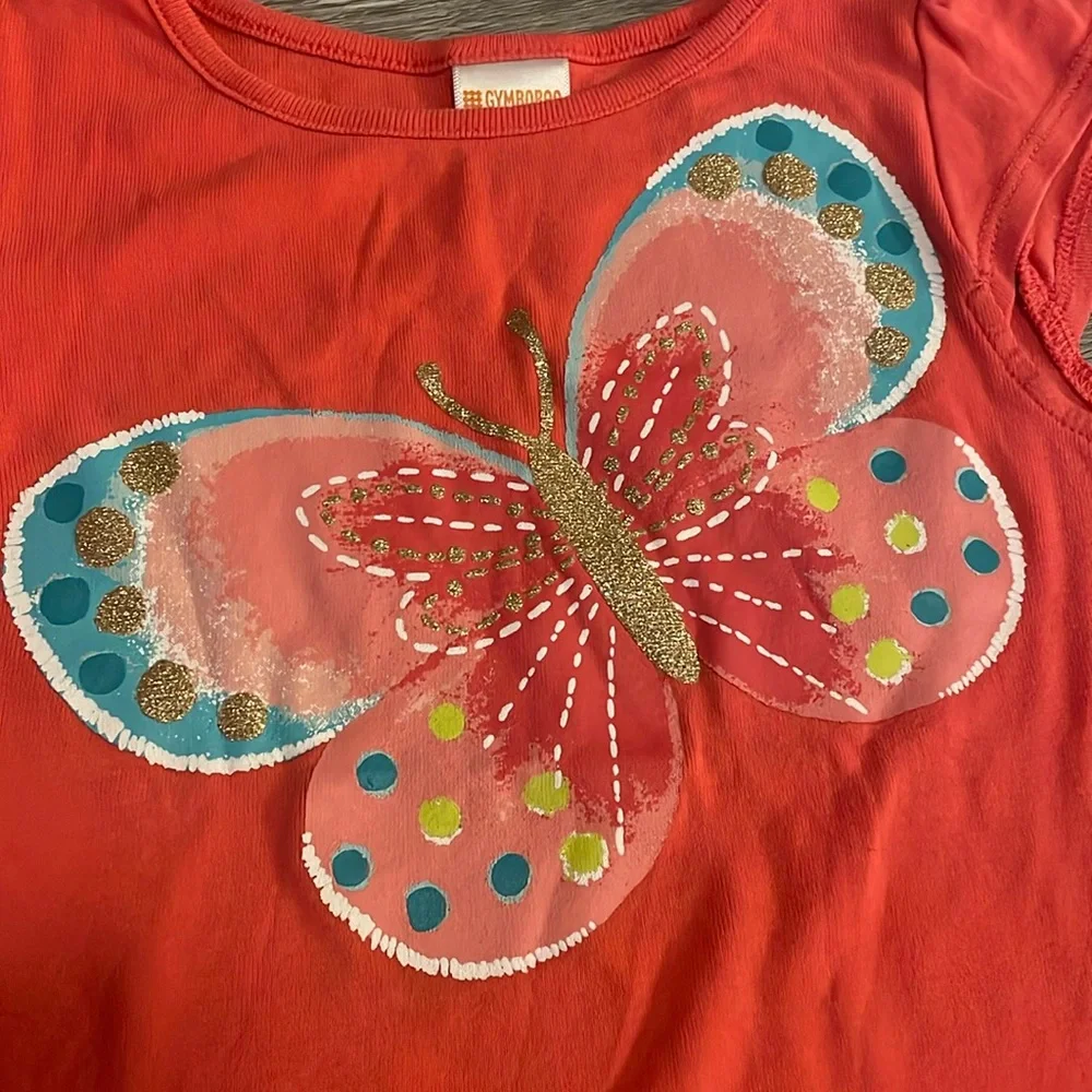 Girls butterfly summer tops - Picture 2 of 5